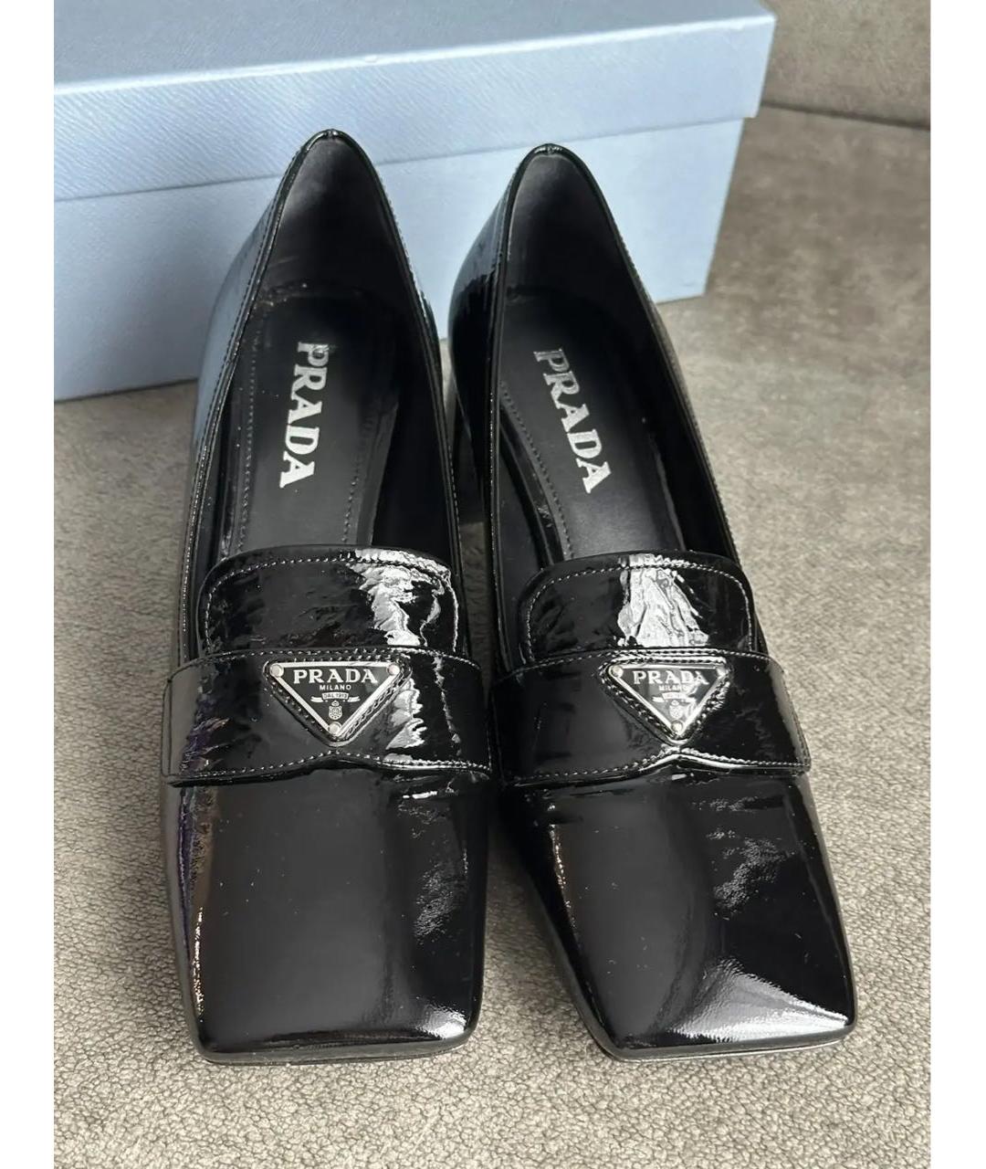 PRADA Черные туфли из лакированной кожи, фото 2