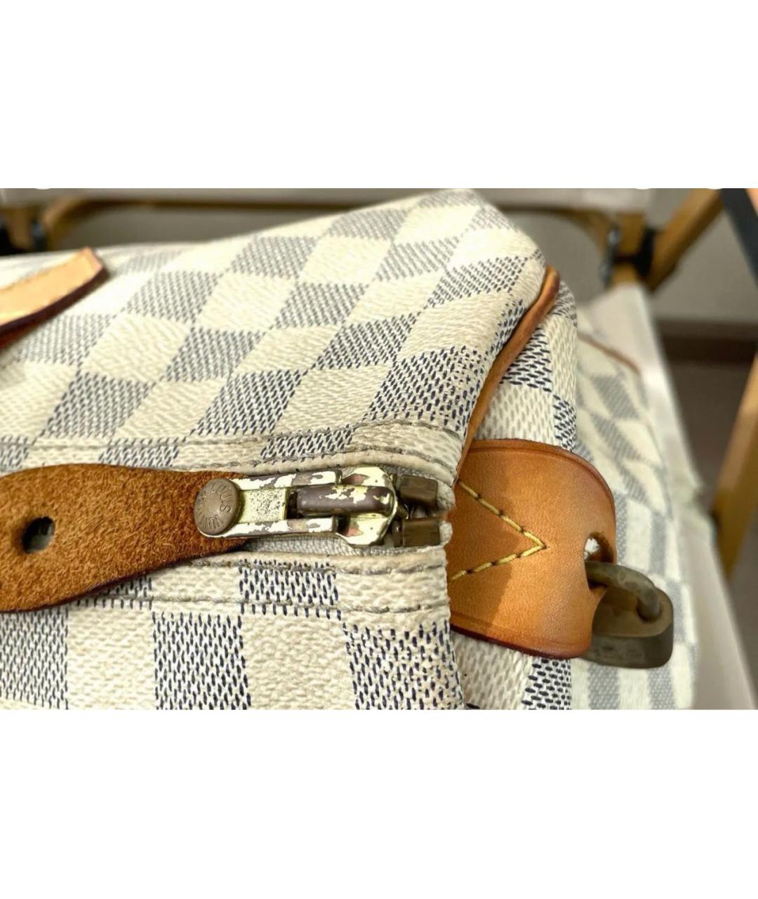 LOUIS VUITTON Бежевая сумка с короткими ручками из канвы, фото 8