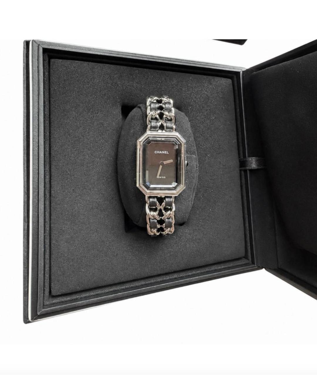 CHANEL Черные часы, фото 5