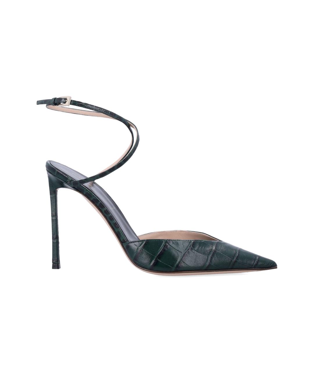TOM FORD Зеленые кожаные туфли, фото 1