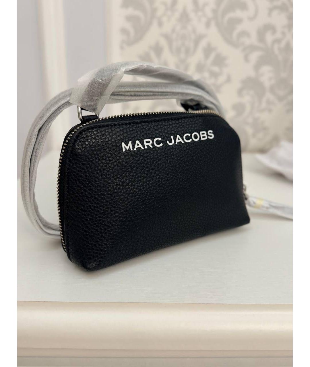 MARC JACOBS Черная кожаная сумка через плечо, фото 2