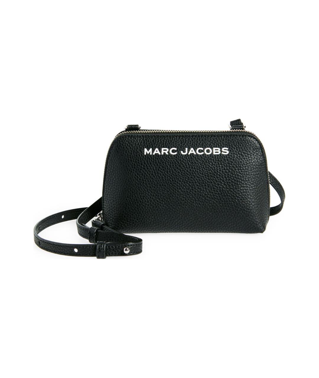 MARC JACOBS Черная кожаная сумка через плечо, фото 6