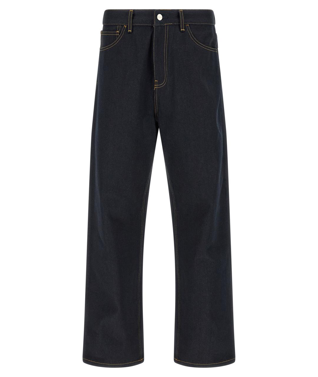 CARHARTT WIP Темно-синие хлопковые прямые джинсы, фото 1