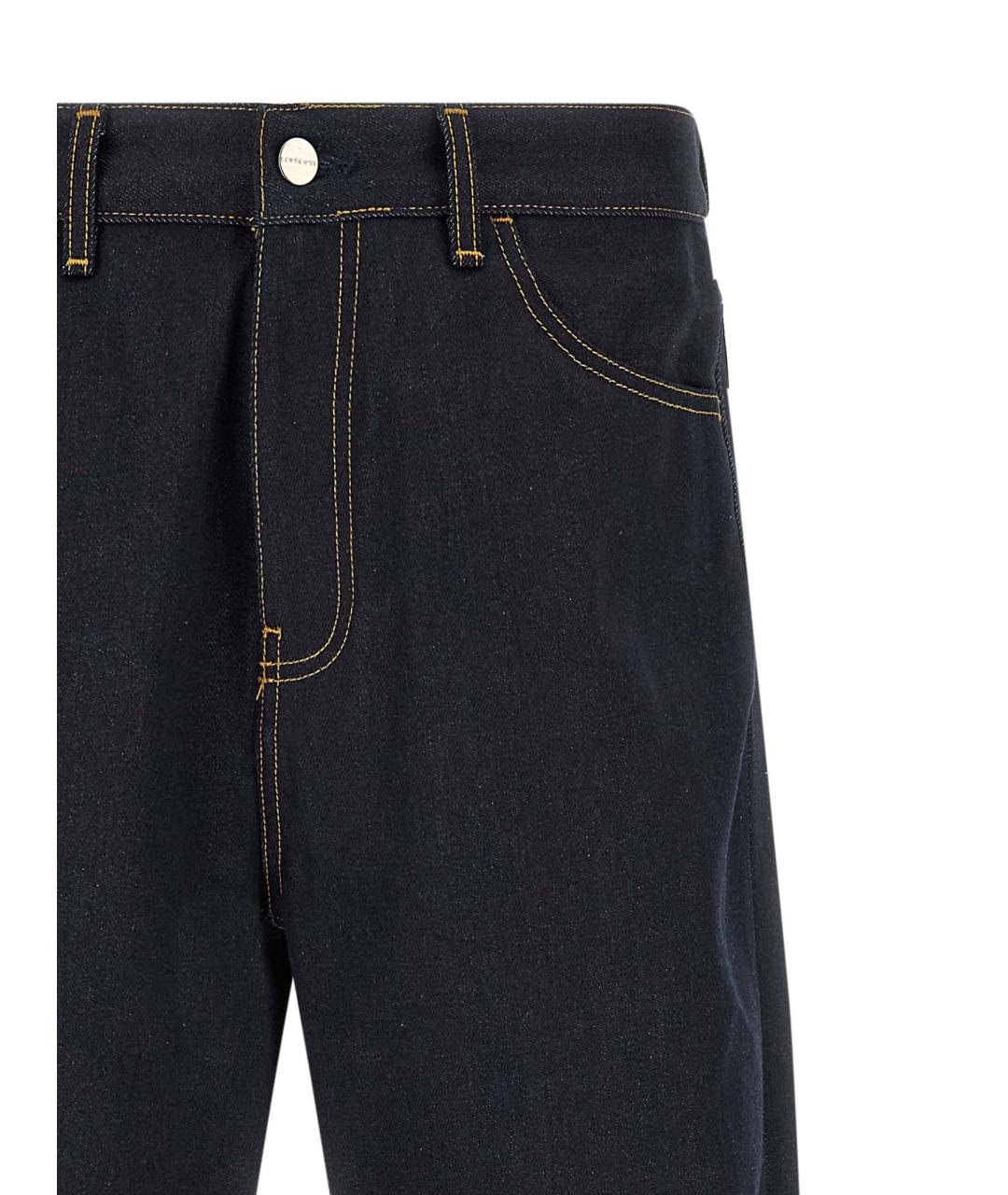 CARHARTT WIP Темно-синие хлопковые прямые джинсы, фото 3