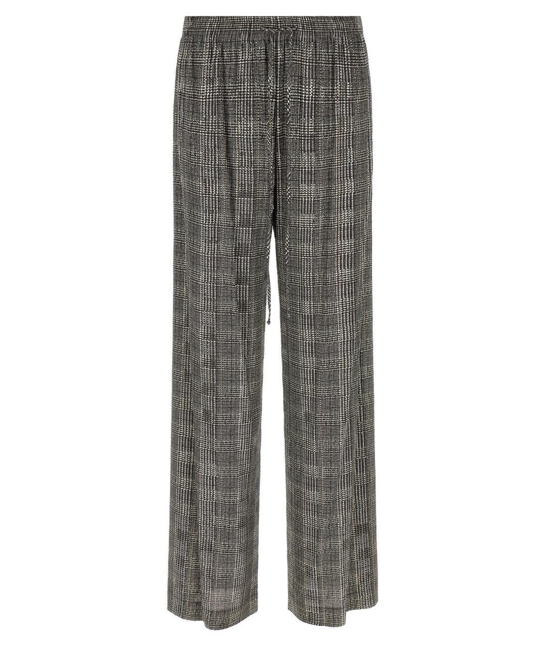ERMANNO SCERVINO Серые вискозные прямые брюки, фото 1