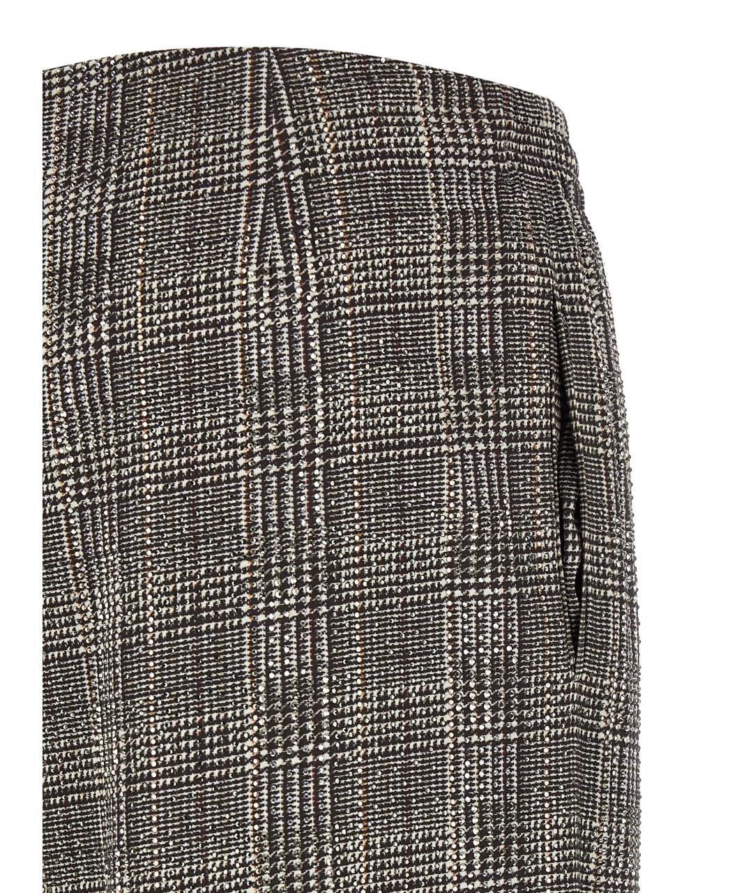 ERMANNO SCERVINO Серые вискозные прямые брюки, фото 4