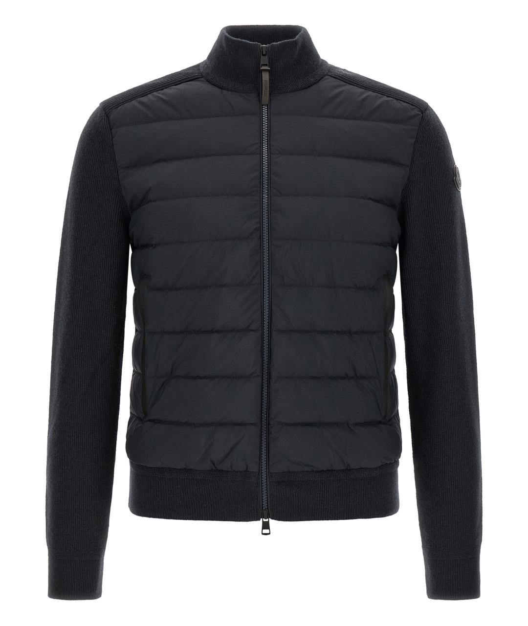 MONCLER Синяя шерстяная куртка, фото 1