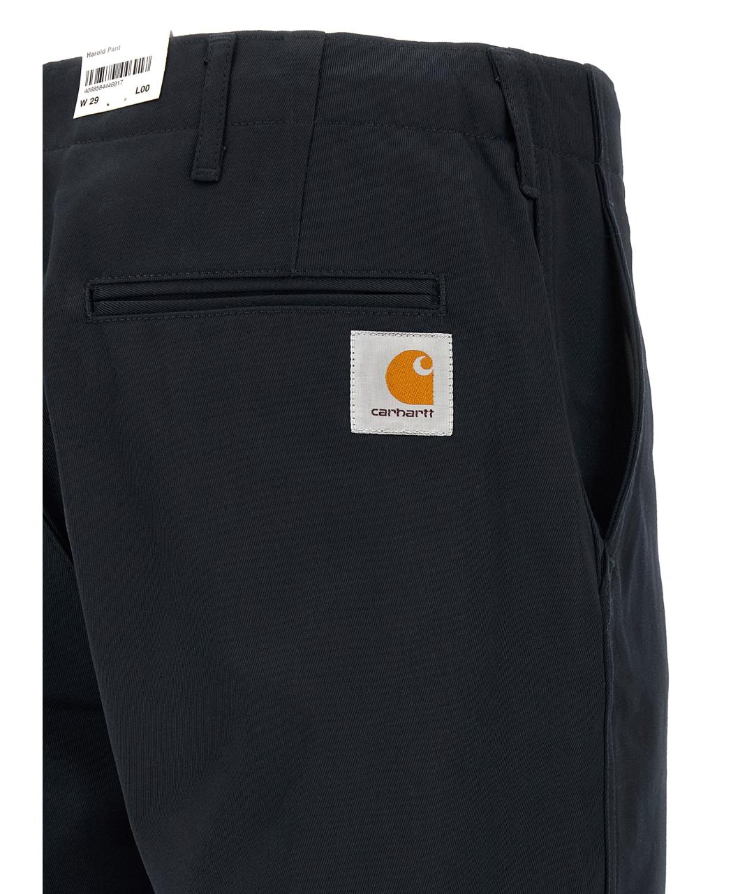 CARHARTT WIP Черные хлопковые прямые джинсы, фото 4