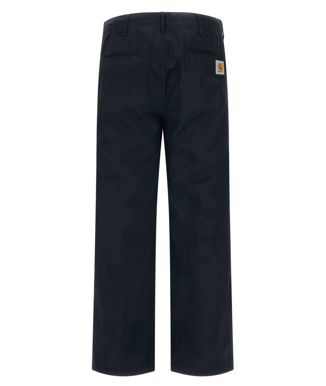 CARHARTT WIP Черные хлопковые прямые джинсы, фото 2