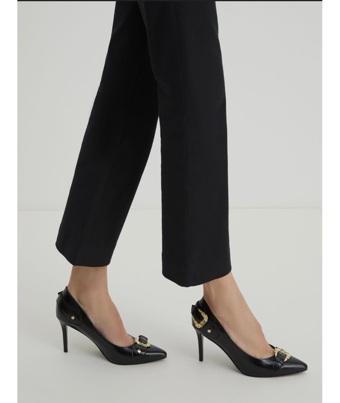 VERSACE JEANS COUTURE Черные кожаные туфли, фото 6