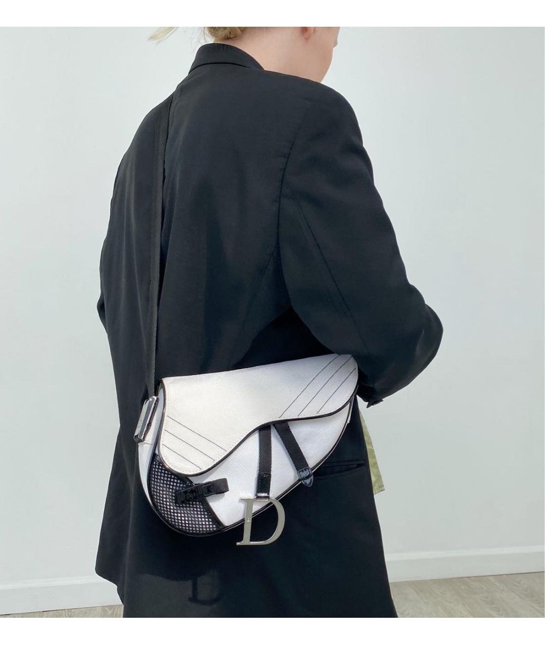 CHRISTIAN DIOR PRE-OWNED Белая синтетическая сумка через плечо, фото 5