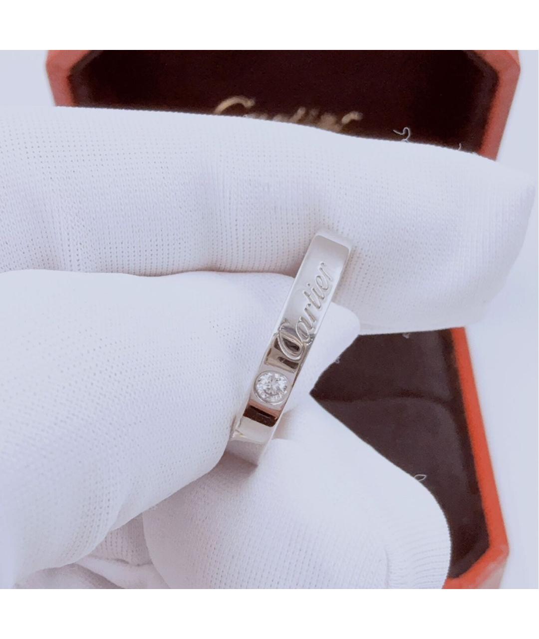 CARTIER Белое платиновое кольцо, фото 3