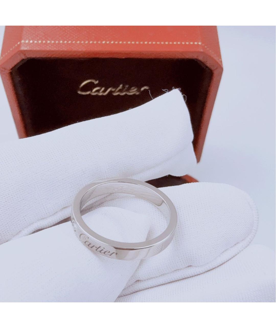 CARTIER Белое платиновое кольцо, фото 4