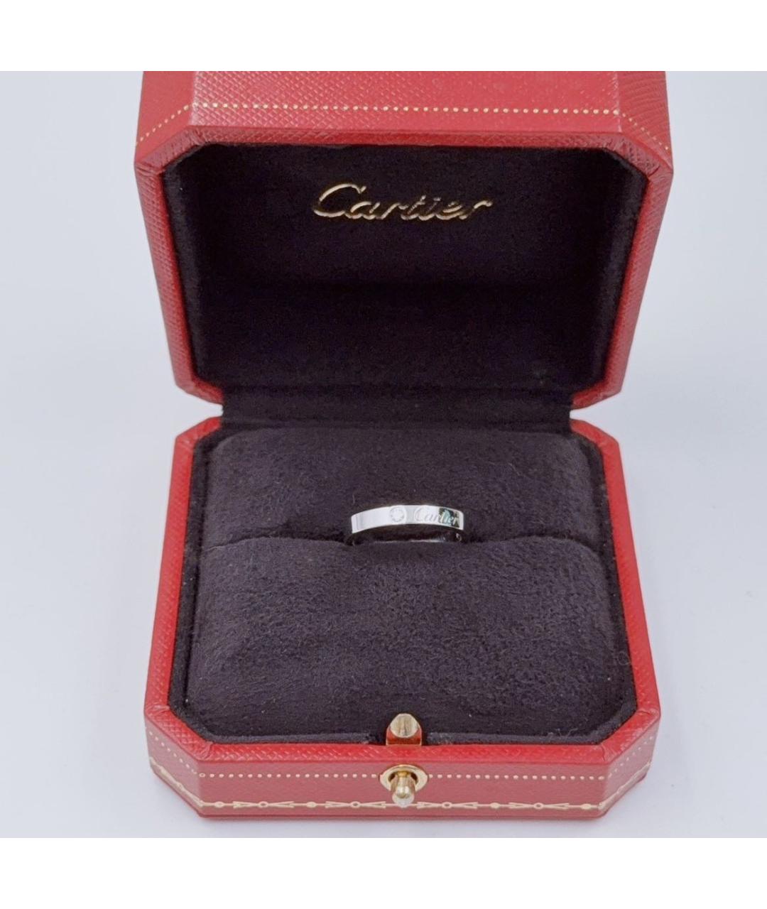 CARTIER Белое платиновое кольцо, фото 5