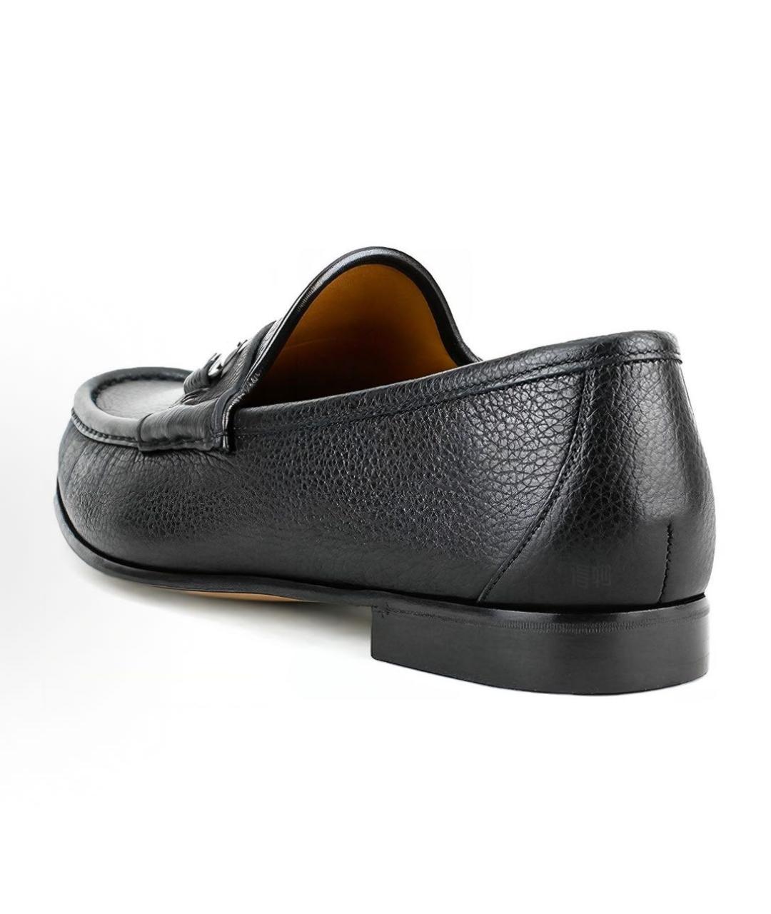 GUCCI Черные кожаные лоферы, фото 2