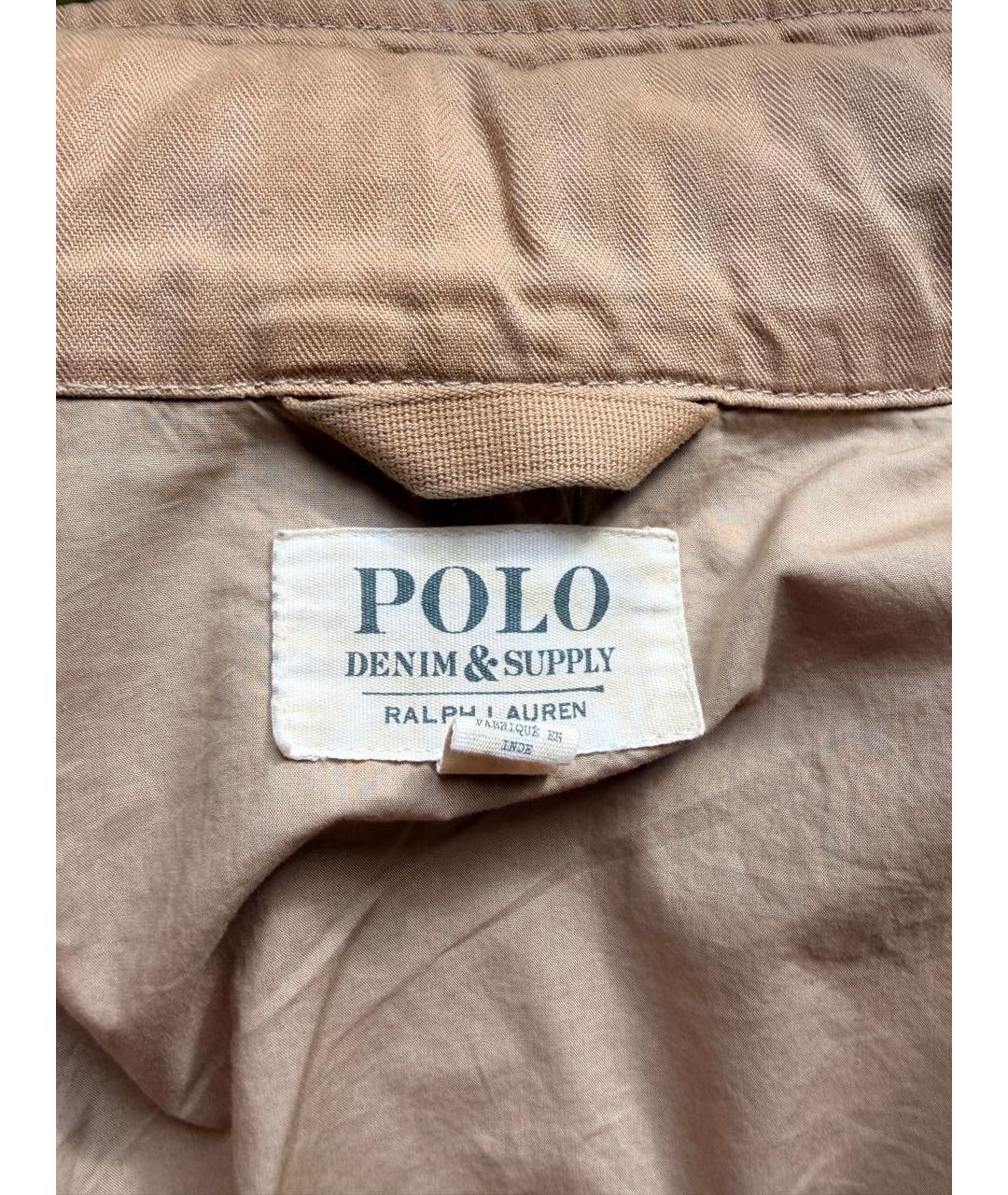 POLO RALPH LAUREN Хаки хлопковая куртка, фото 6