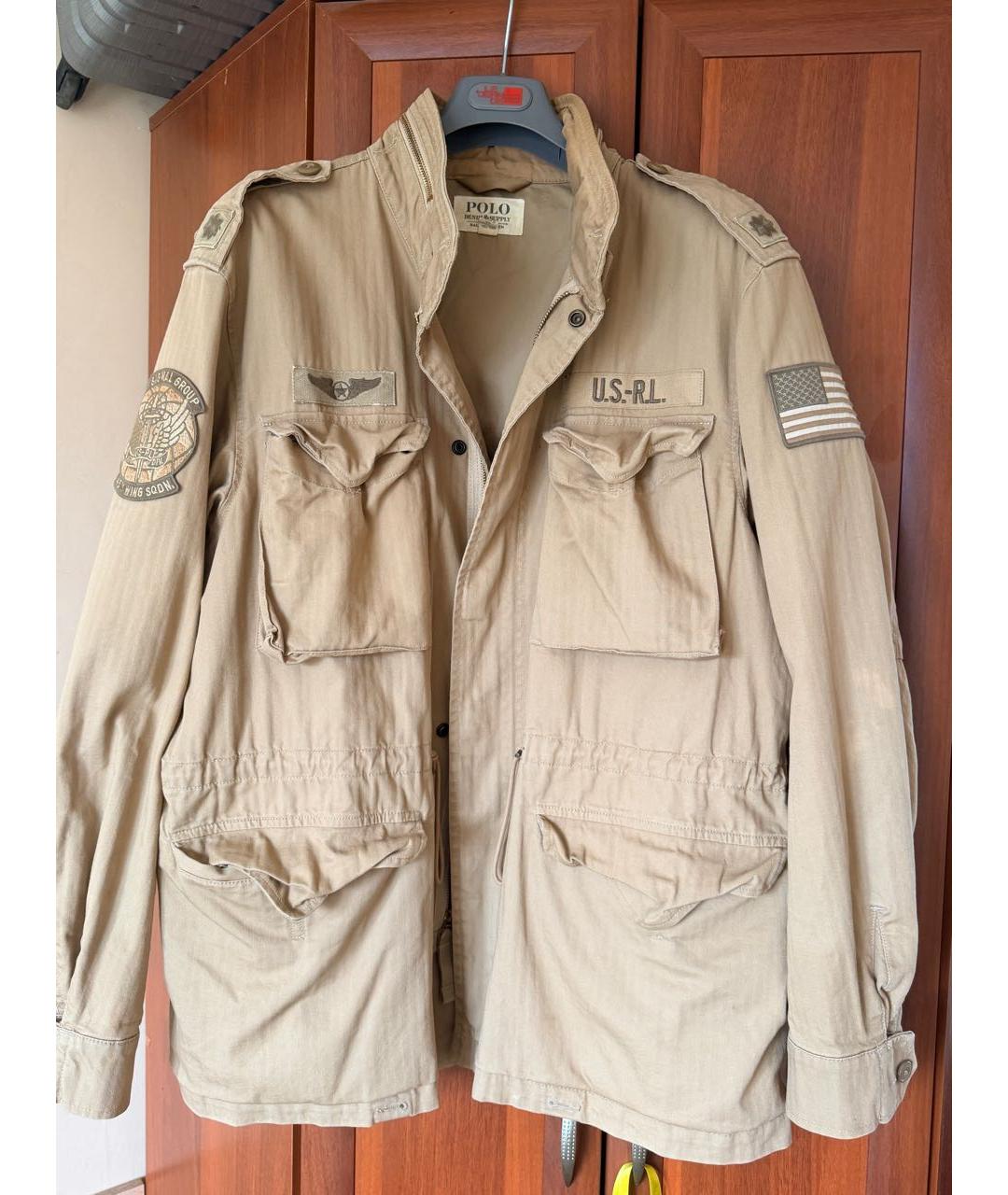 POLO RALPH LAUREN Хаки хлопковая куртка, фото 8