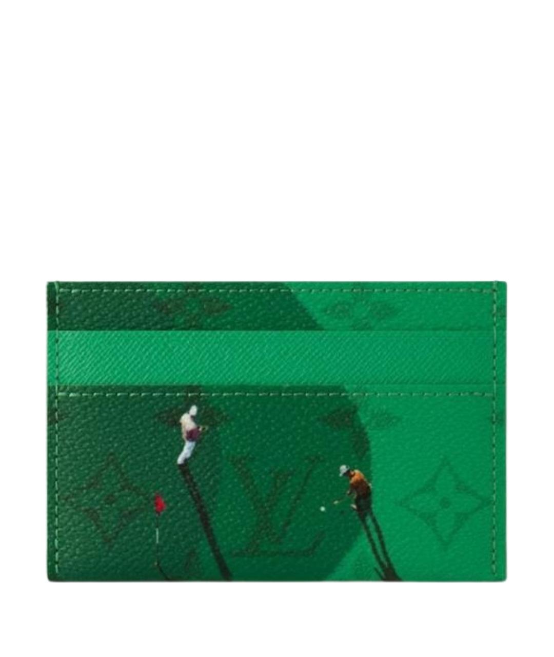 LOUIS VUITTON Зеленый кардхолдер, фото 1