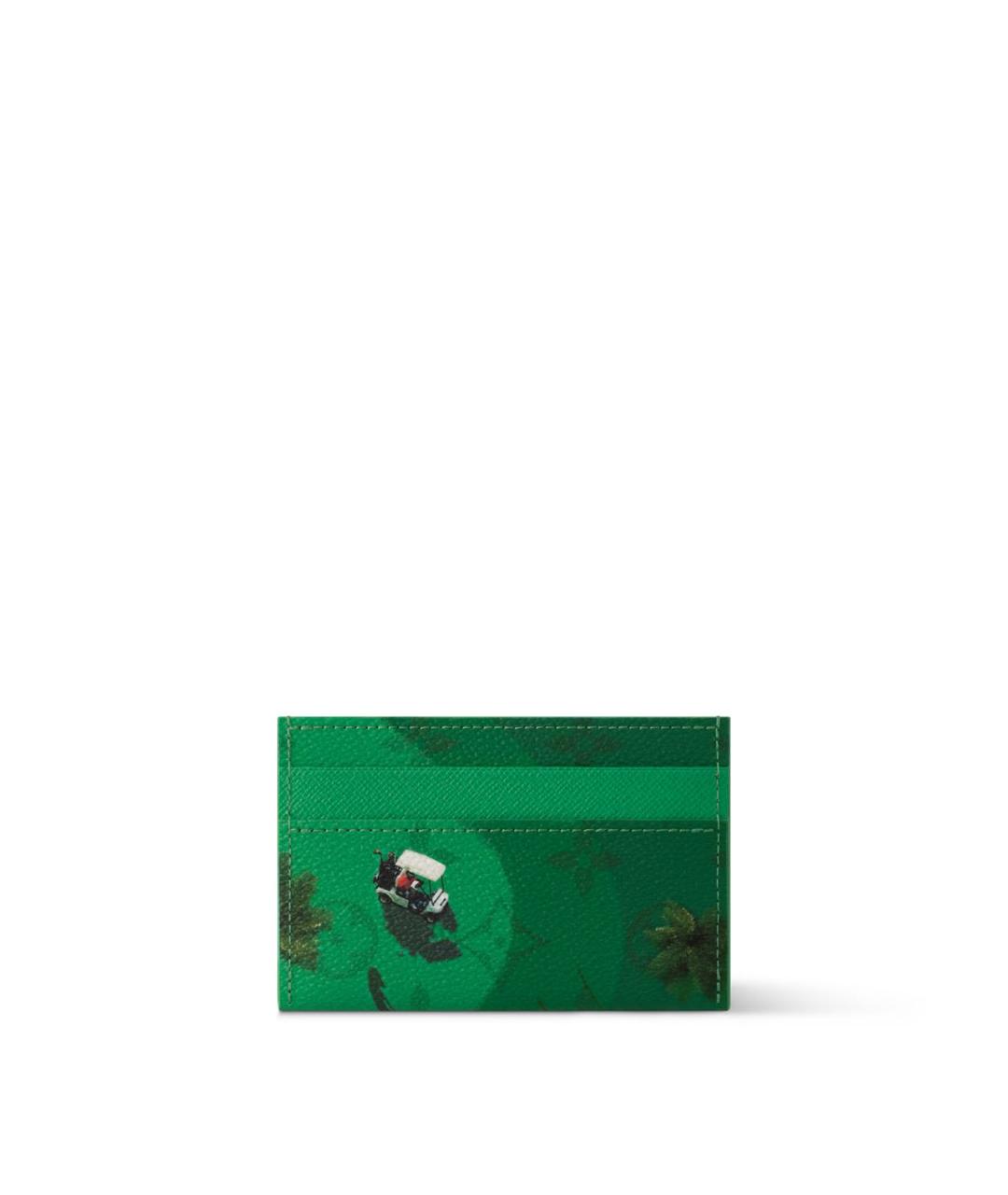 LOUIS VUITTON Зеленый кардхолдер, фото 4