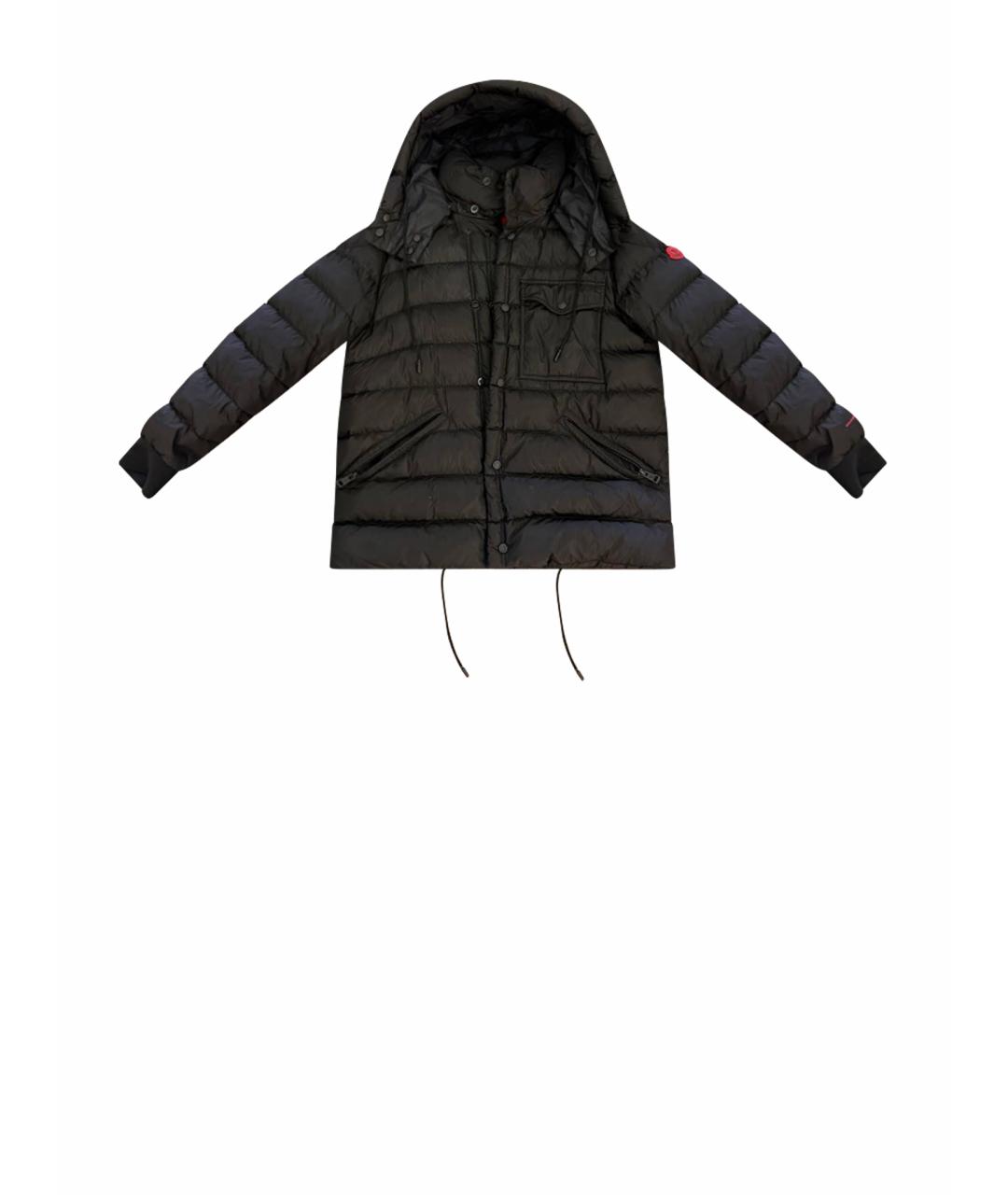 MONCLER Черный нейлоновый пуховик, фото 1