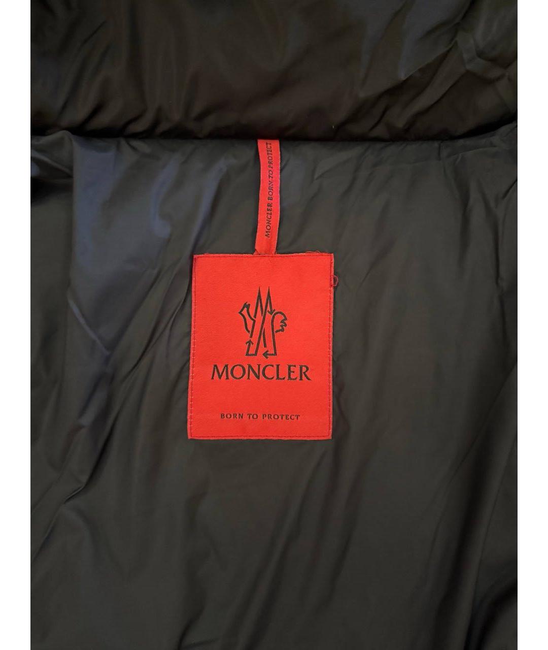 MONCLER Черный нейлоновый пуховик, фото 3