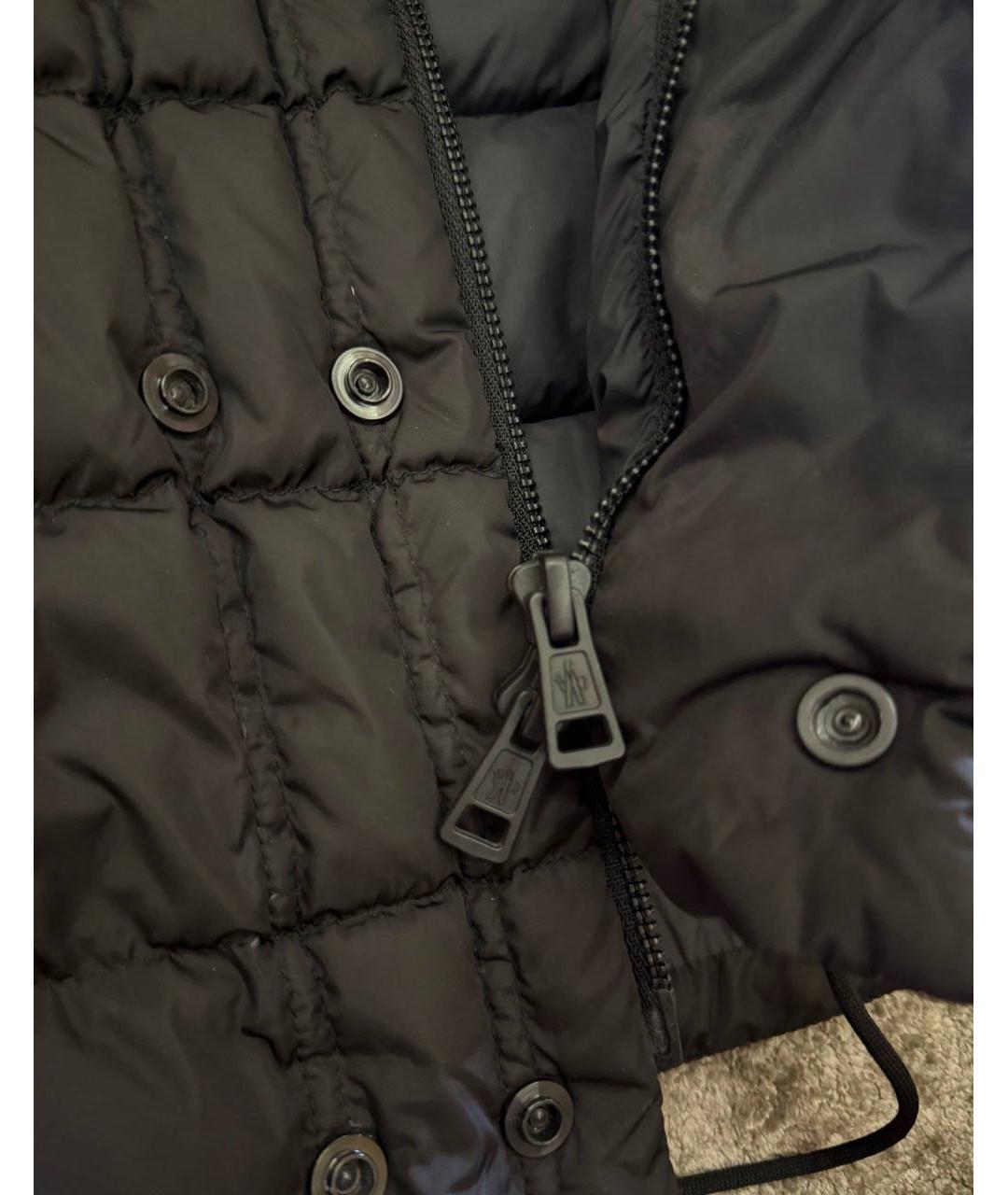 MONCLER Черный нейлоновый пуховик, фото 4