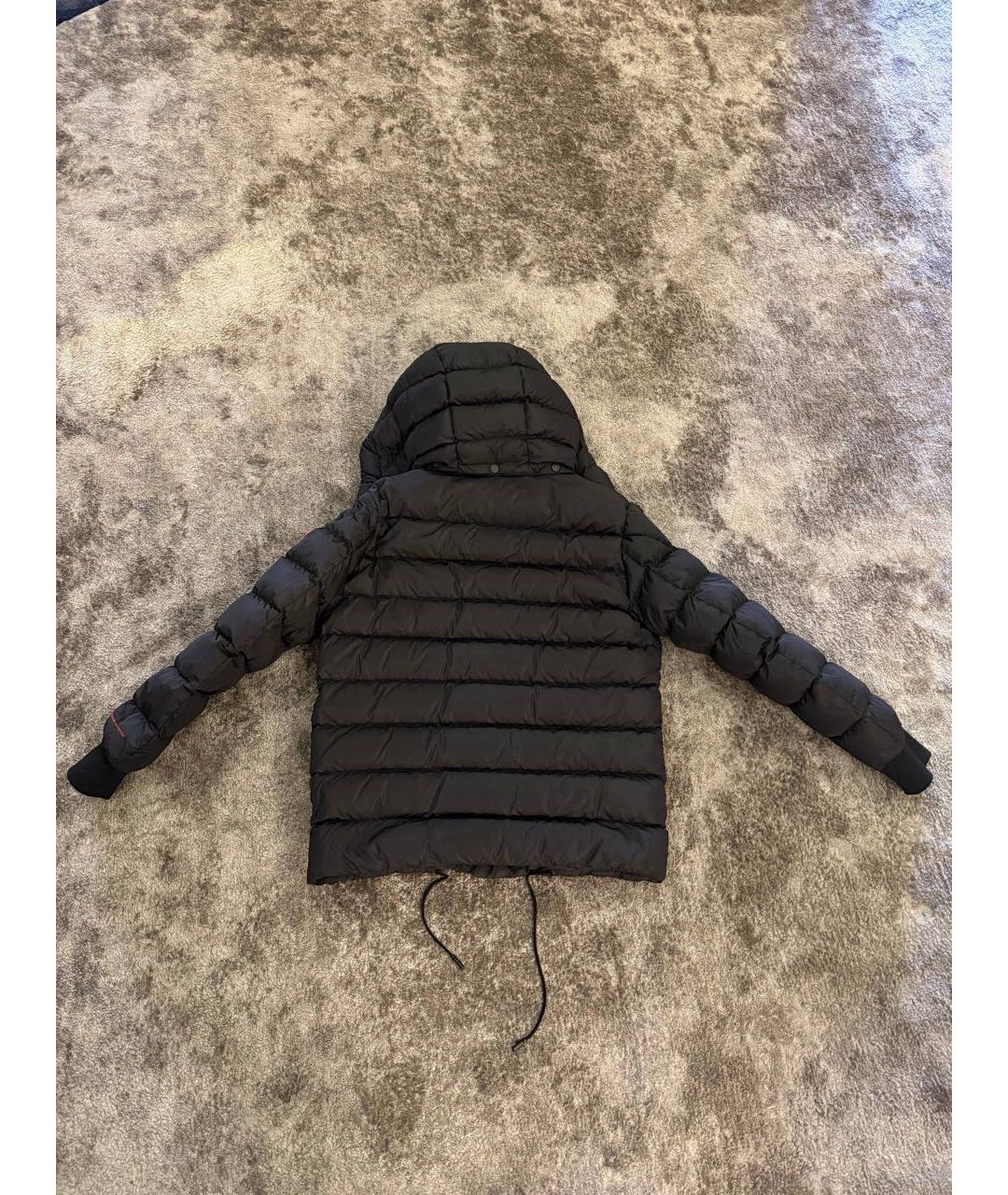 MONCLER Черный нейлоновый пуховик, фото 2