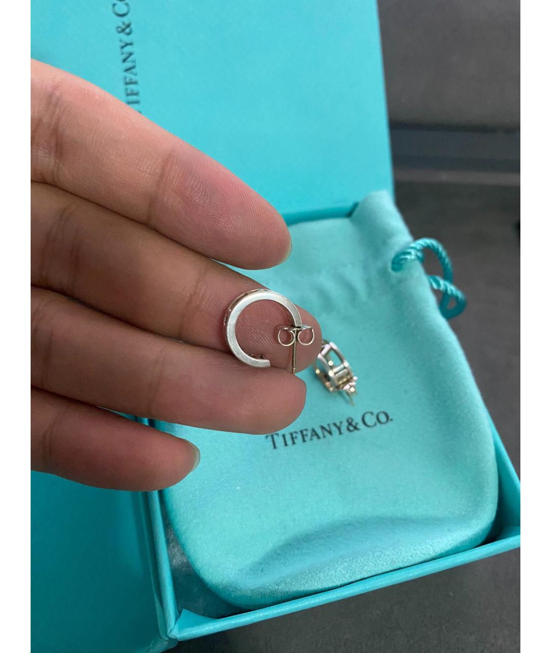 TIFFANY&CO Серебряные серьги, фото 4