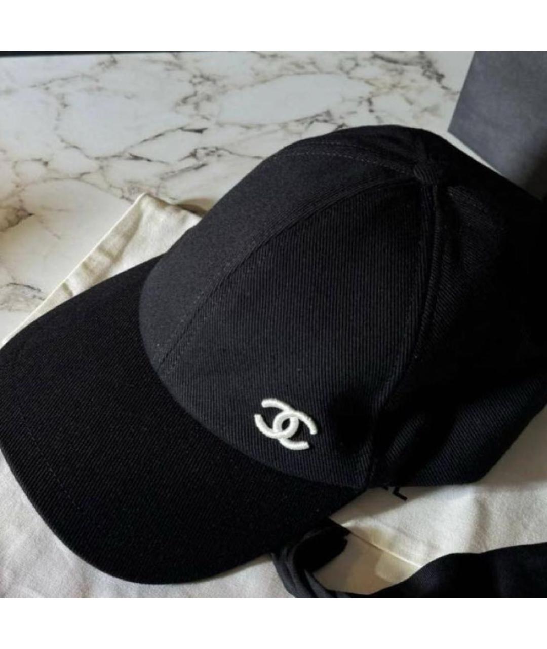 CHANEL Черная кепка, фото 2