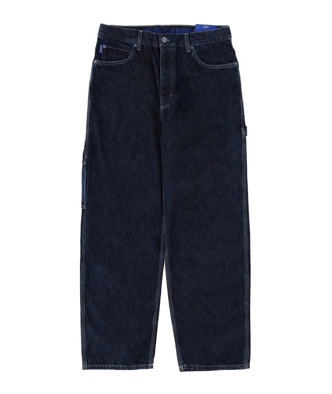 HUGO BOSS Синие хлопковые прямые джинсы, фото 1