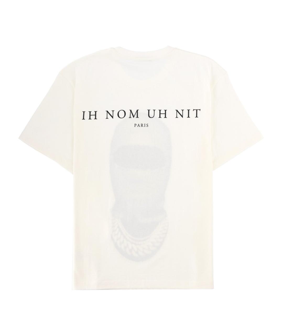 IH NOM UH NIT Белая хлопковая футболка, фото 2