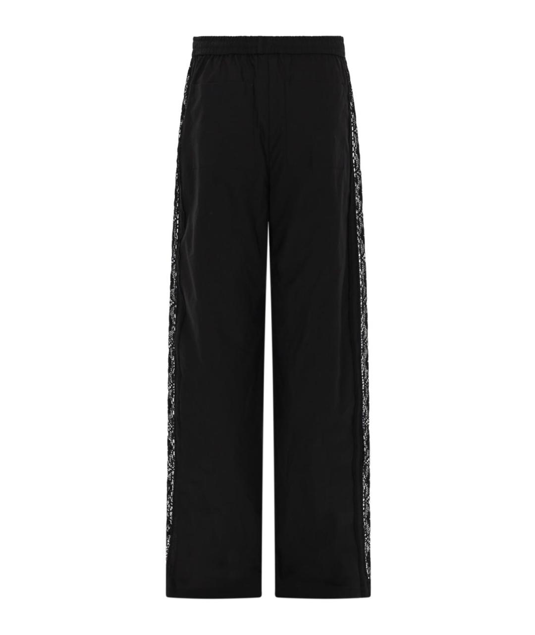 MSGM Черные хлопковые прямые брюки, фото 2