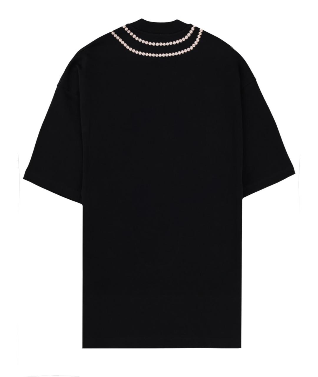 MOSCHINO Черное хлопковое повседневное платье, фото 2