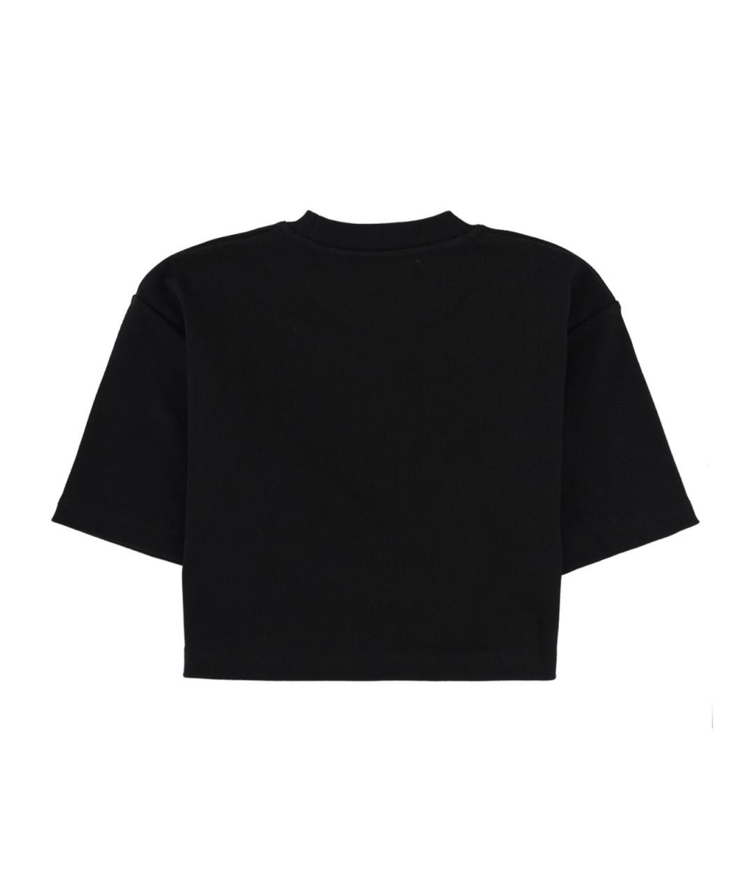 OFF-WHITE Черная хлопковая футболка, фото 3