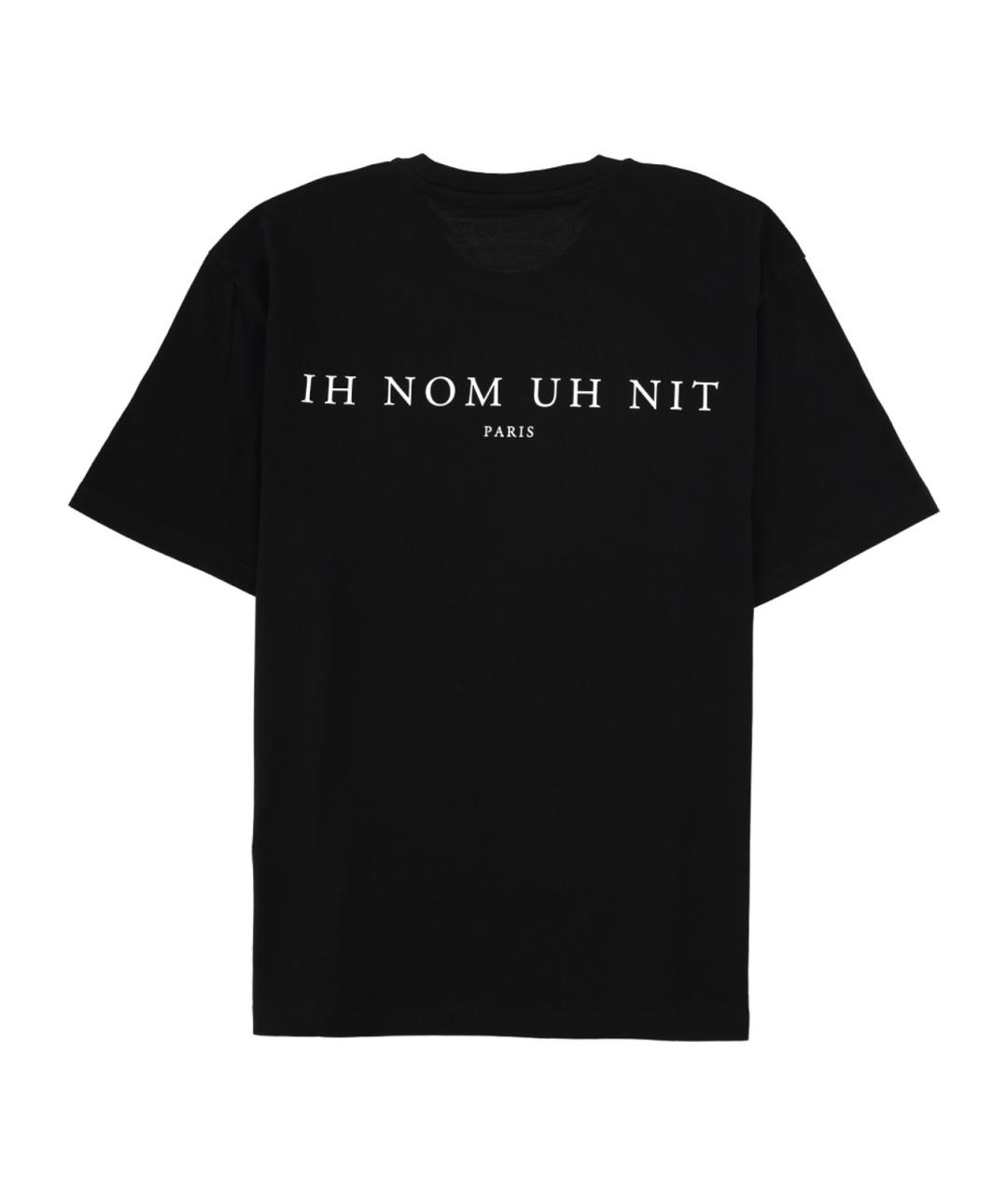 IH NOM UH NIT Черная хлопковая футболка, фото 2