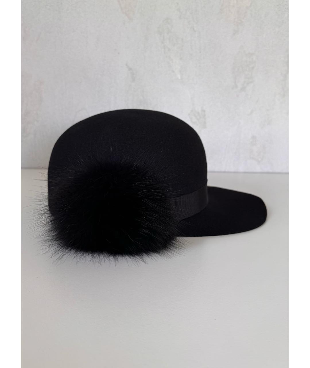 LANVIN Черная шерстяная кепка, фото 9