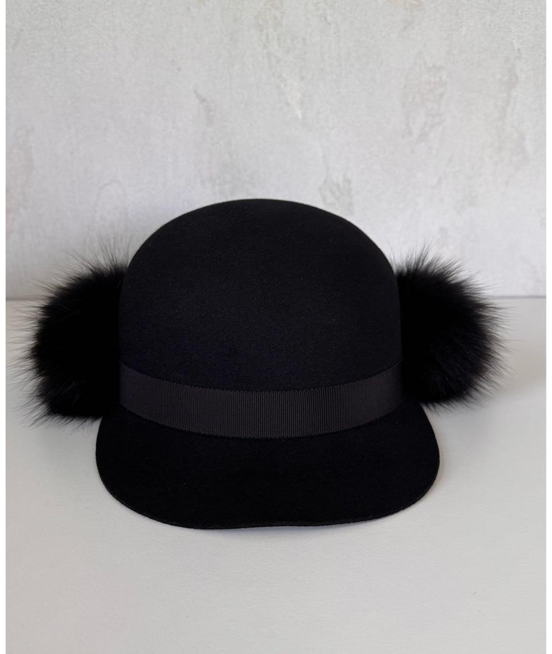 LANVIN Черная шерстяная кепка, фото 2