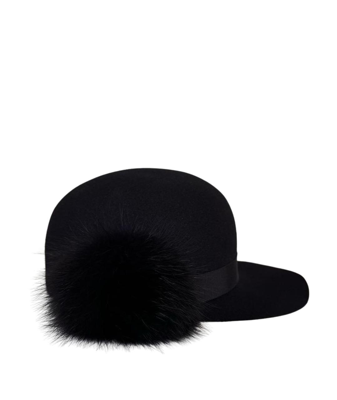 LANVIN Черная шерстяная кепка, фото 1