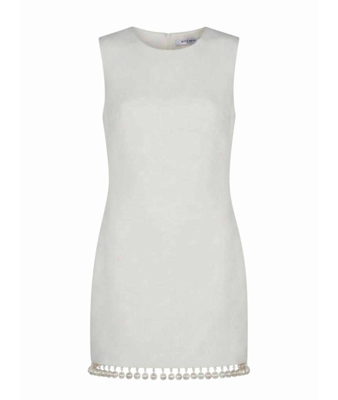 GIVENCHY Белое вискозное коктейльное платье, фото 1