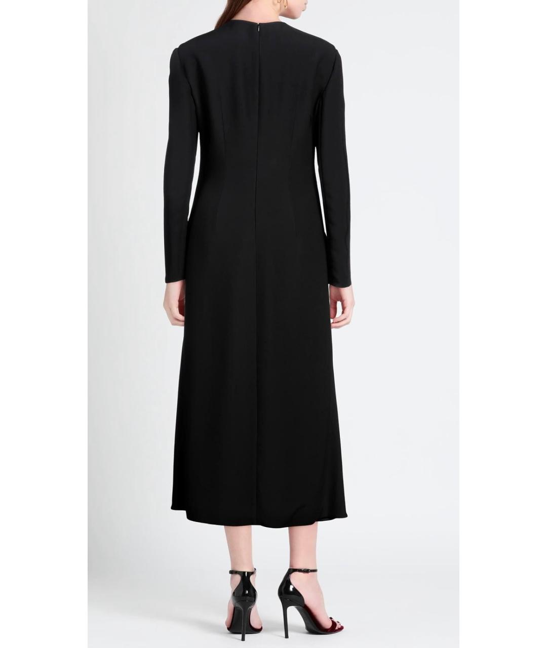 PRADA Черное вискозное коктейльное платье, фото 3