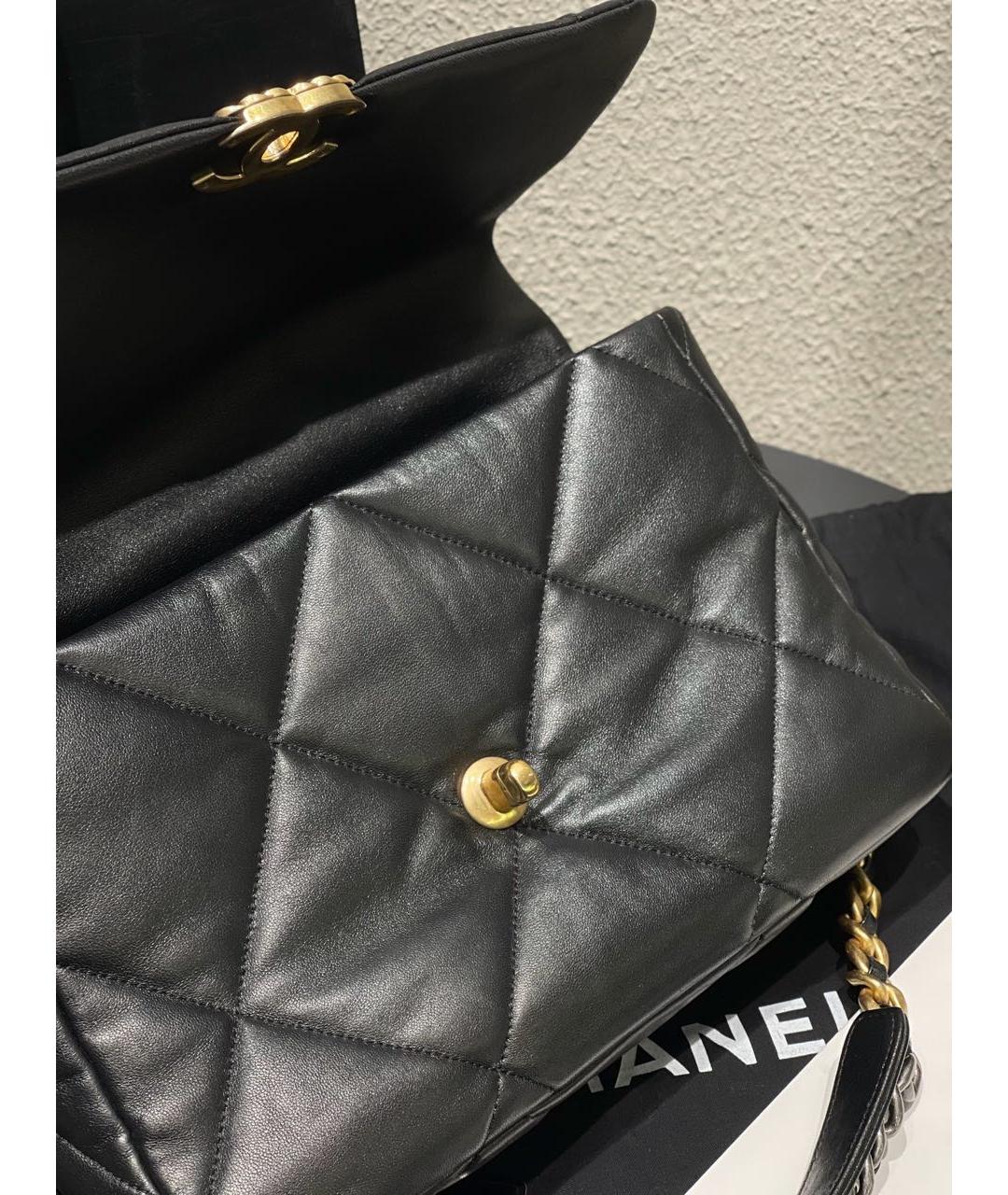 CHANEL Черная кожаная сумка через плечо, фото 4