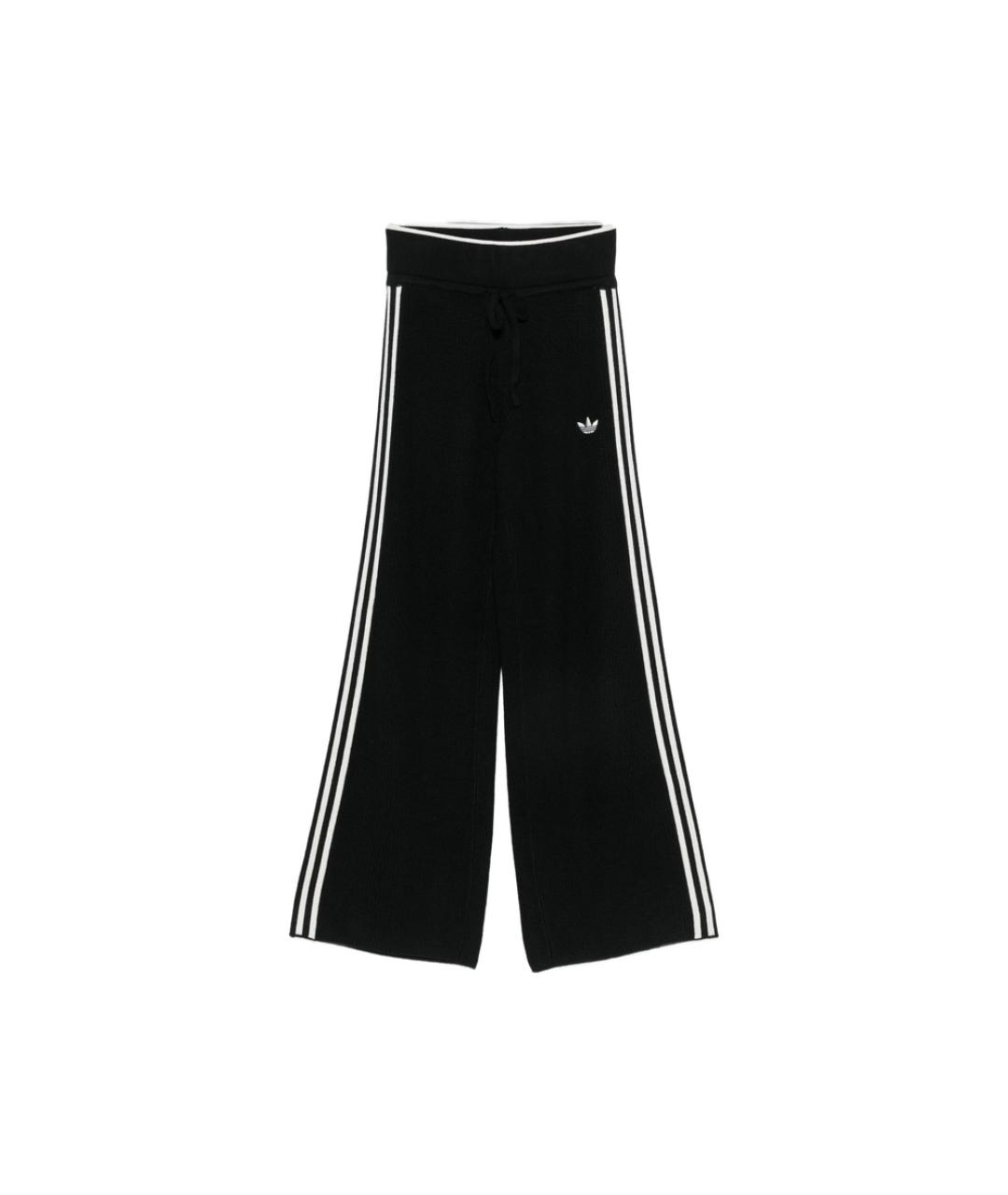 ADIDAS Черные прямые брюки, фото 1