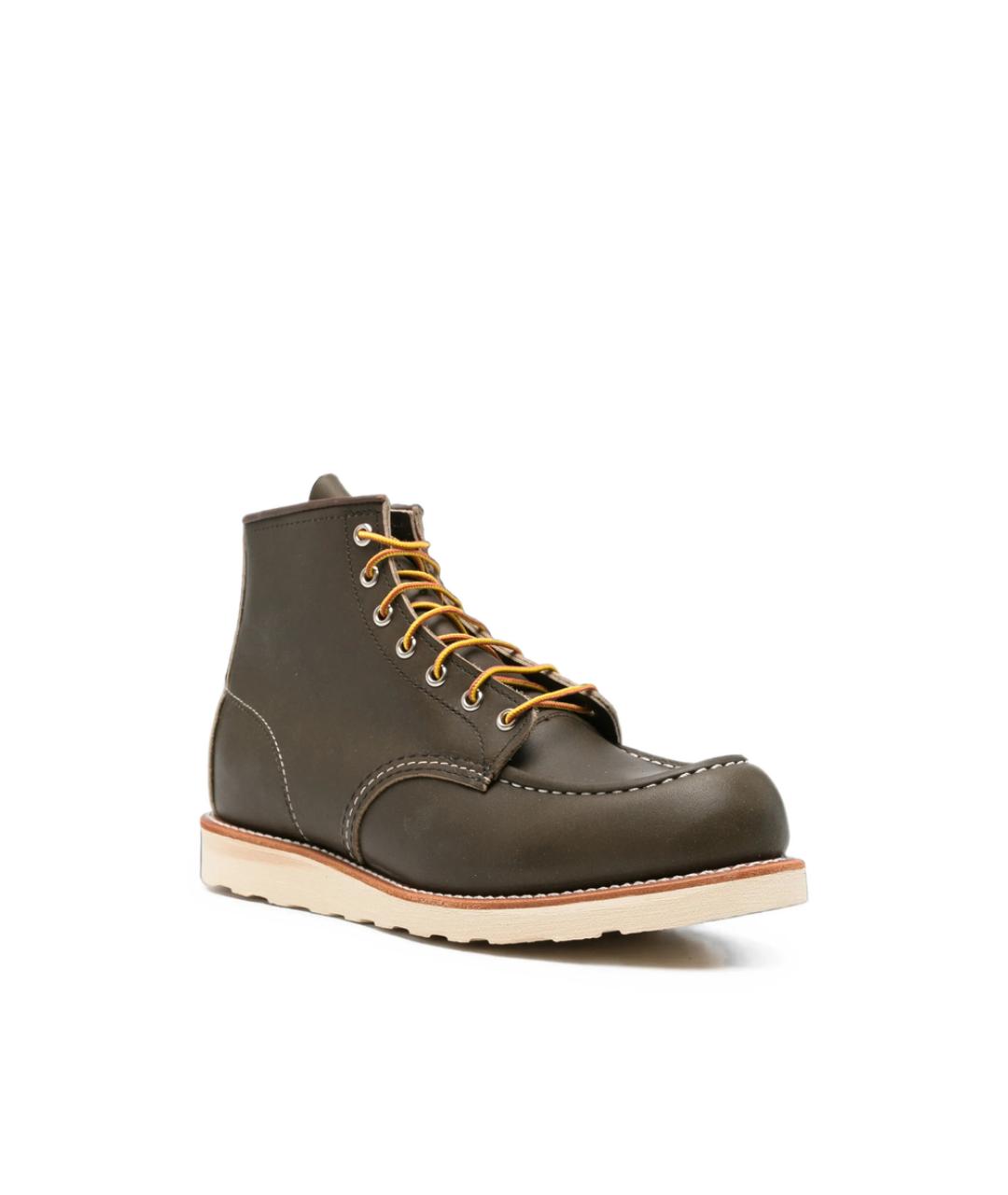 RED WING Коричневые кожаные высокие ботинки, фото 3