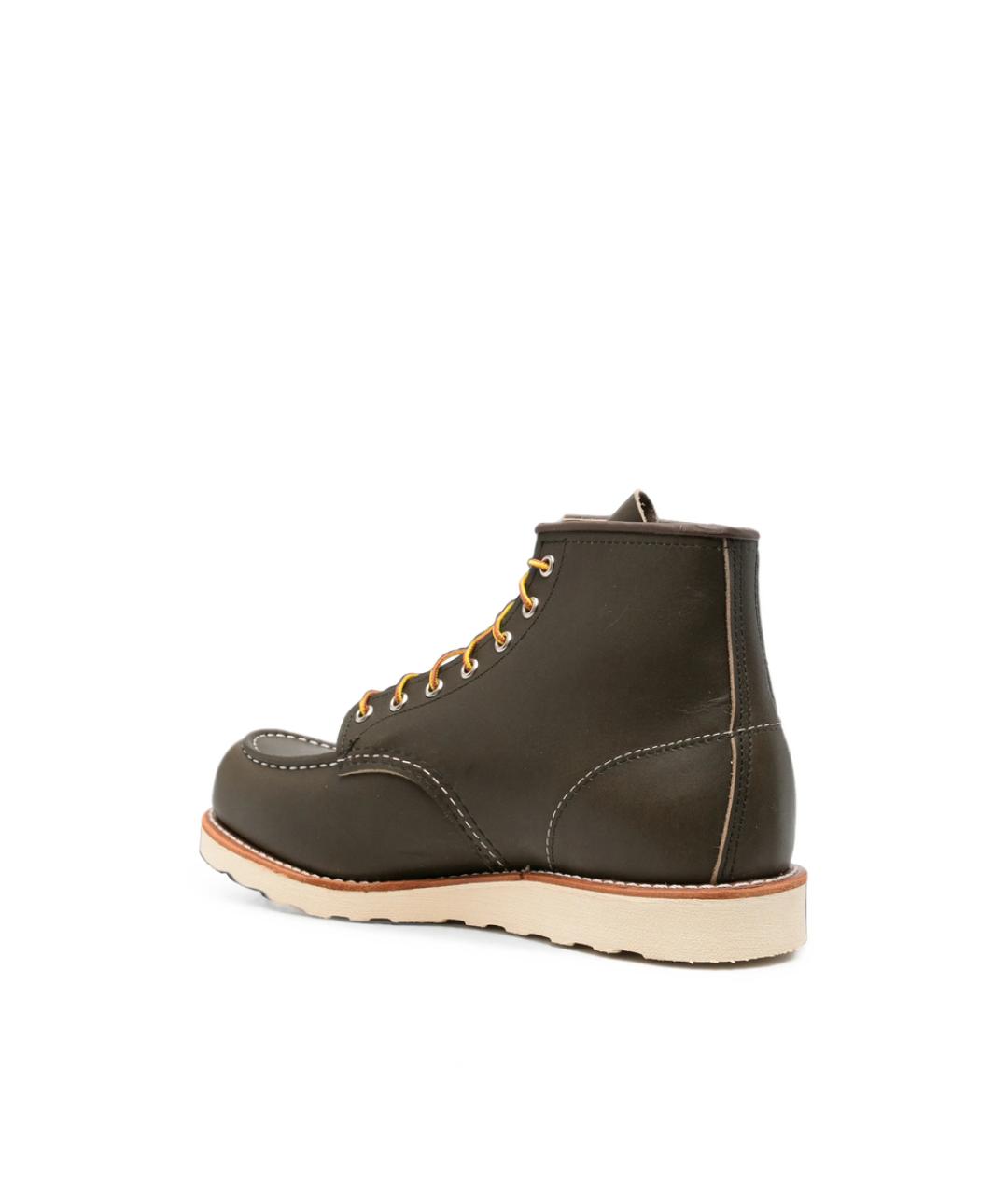 RED WING Коричневые кожаные высокие ботинки, фото 4