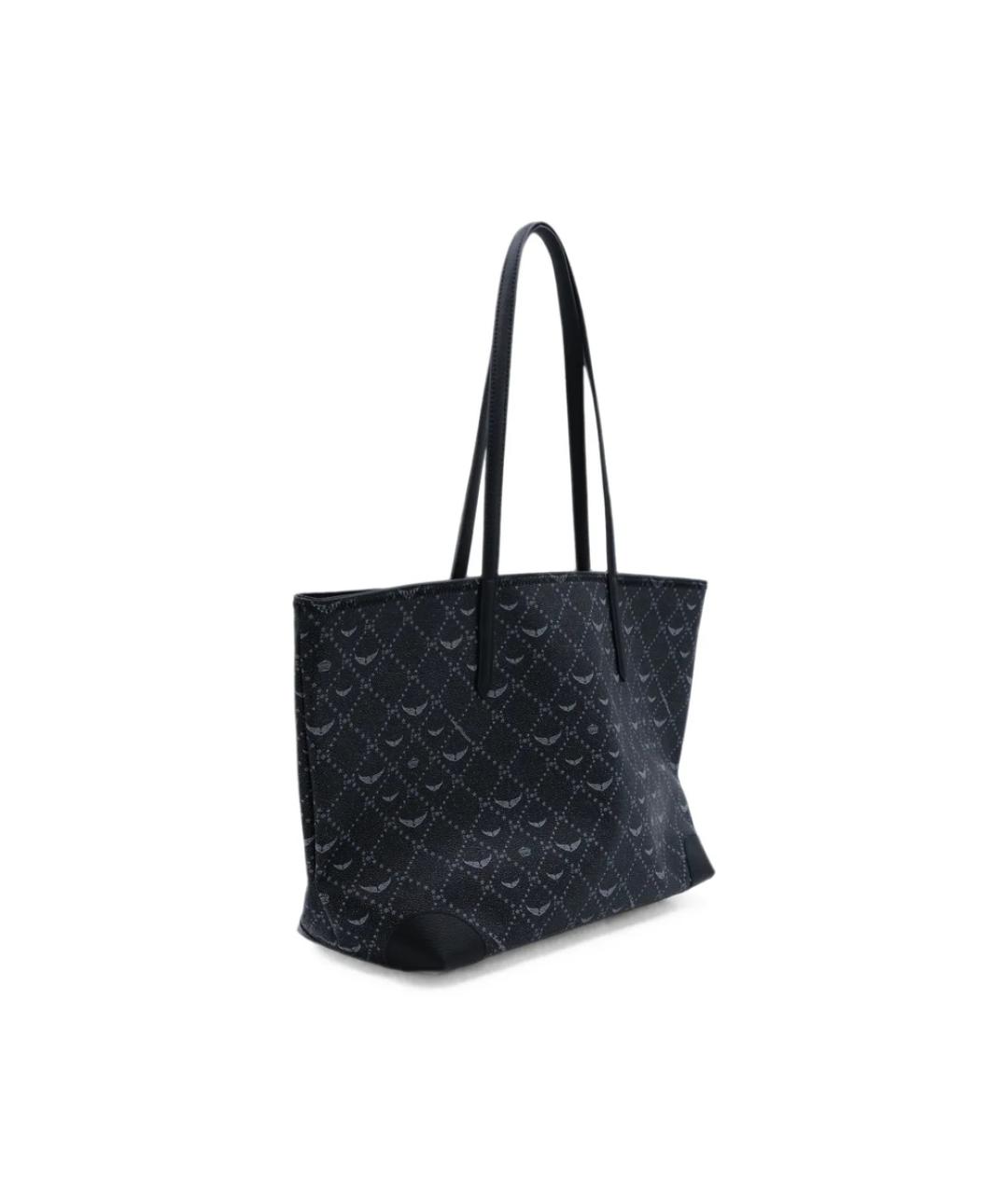 ZADIG & VOLTAIRE Черная синтетическая сумка тоут, фото 2