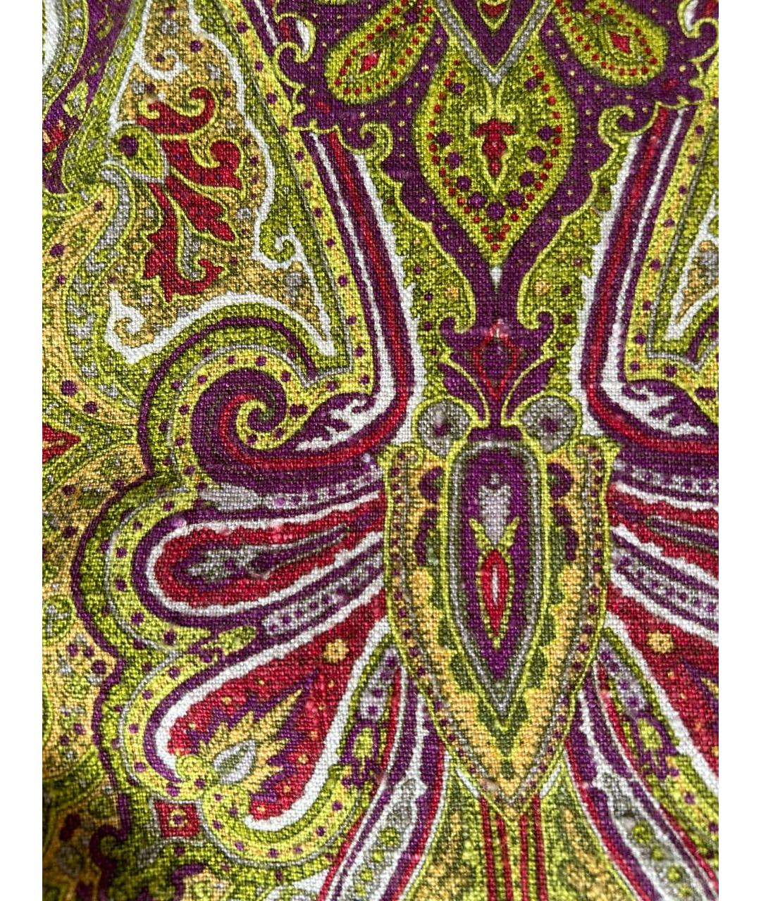 ETRO Бежевое льняное пальто, фото 8