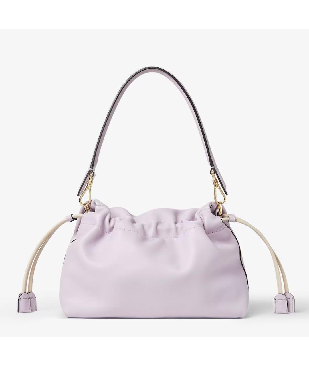 FENDI Фиолетовая кожаная сумка с короткими ручками, фото 3