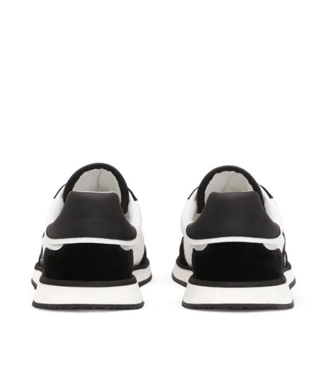 DOLCE&GABBANA Белые кожаные кроссовки, фото 4