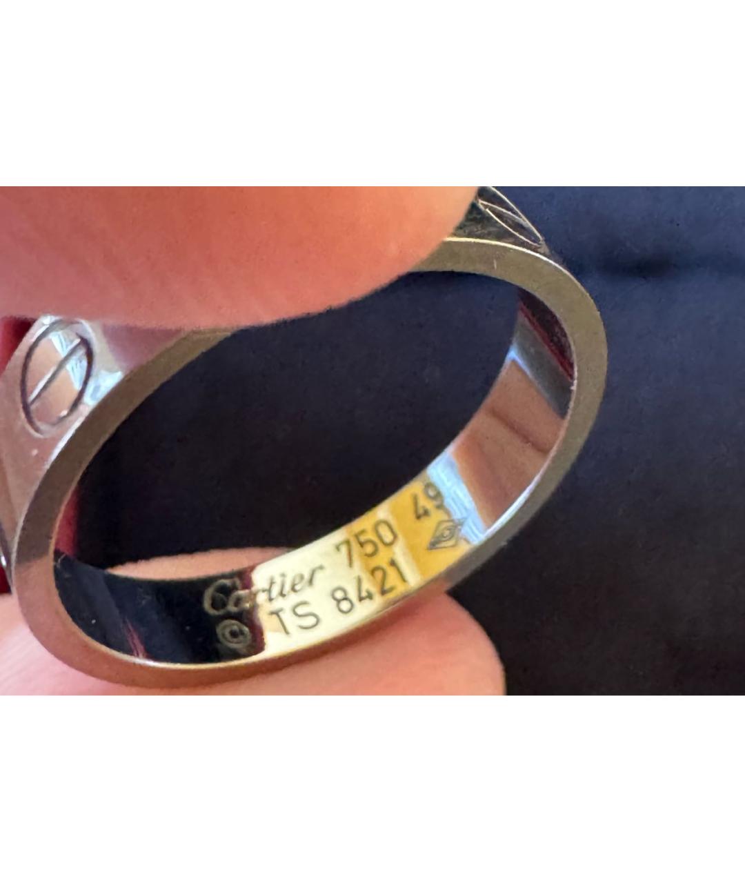 CARTIER Серебряное кольцо из белого золота, фото 3