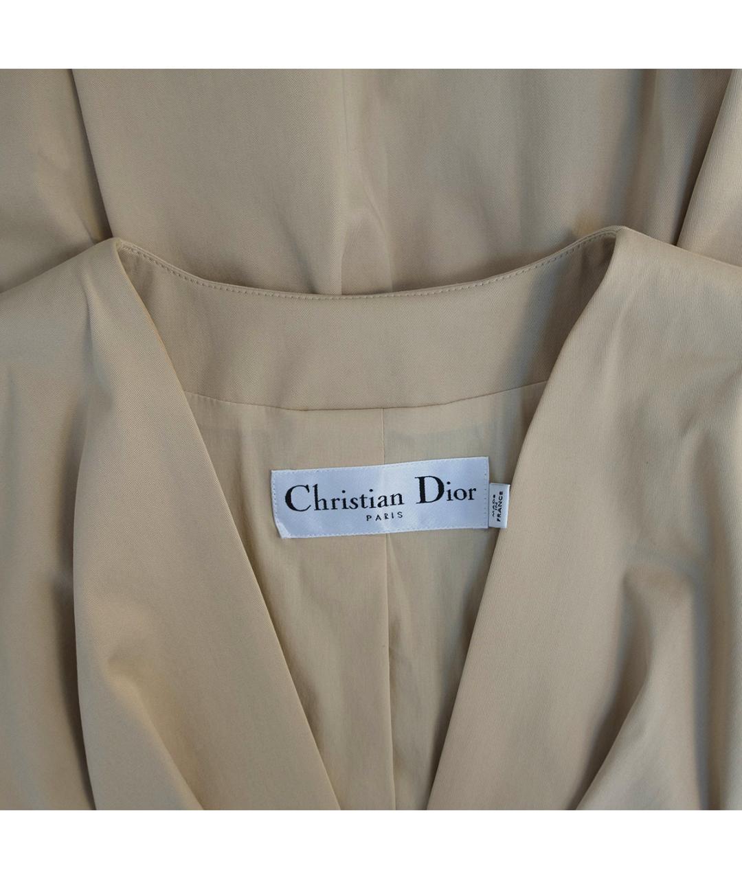 CHRISTIAN DIOR Бежевая хлопковая блузы, фото 3